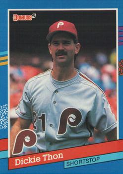 1991 Donruss #91 Dickie Thon Front
