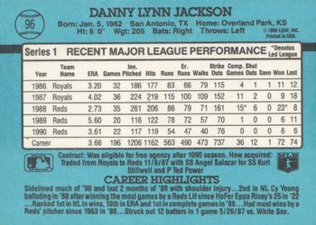 1991 Donruss #96 Danny Jackson Back