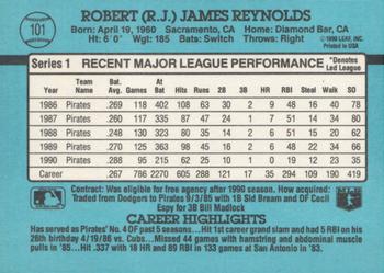 1991 Donruss #101 R.J. Reynolds Back
