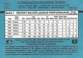 1991 Donruss #232 Doug Jones Back