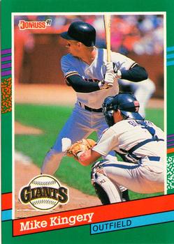 1991 Donruss #573 Mike Kingery Front
