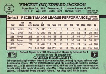 1991 Donruss #632 Bo Jackson Back