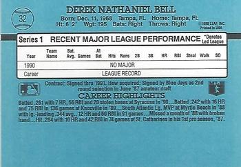 1991 Donruss #32 Derek Bell Back