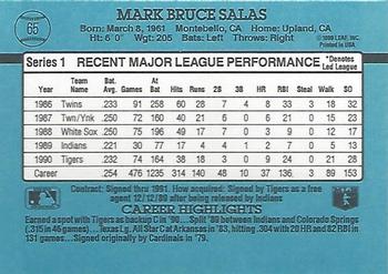 1991 Donruss #65 Mark Salas Back