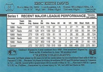 1991 Donruss #84 Eric Davis Back