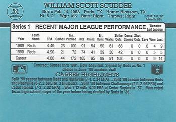 1991 Donruss #265 Scott Scudder Back