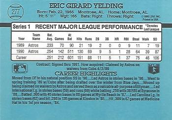 1991 Donruss #277 Eric Yelding Back