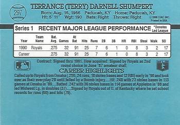 1991 Donruss #297 Terry Shumpert Back