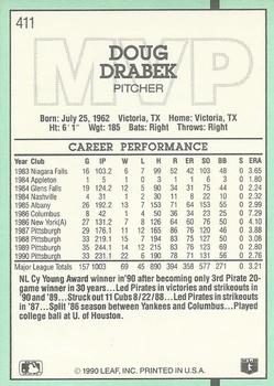 1991 Donruss #411 Doug Drabek Back
