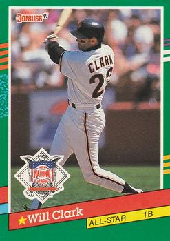 1991 Donruss #441 Will Clark Front