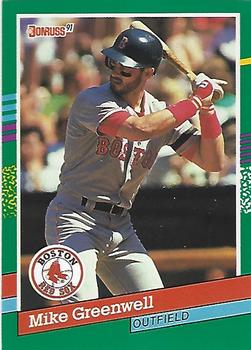 1991 Donruss #553 Mike Greenwell Front