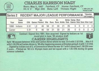 1991 Donruss #592 Charles Nagy Back