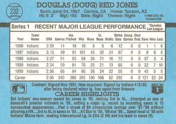 1991 Donruss #232 Doug Jones Back