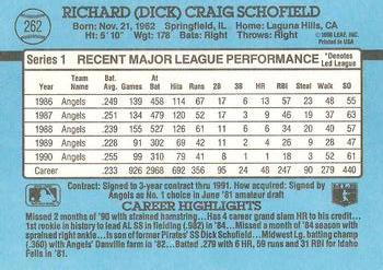1991 Donruss #262 Dick Schofield Back