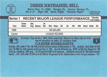 1991 Donruss #32 Derek Bell Back