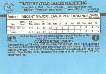 1991 Donruss #367 Tim Naehring Back