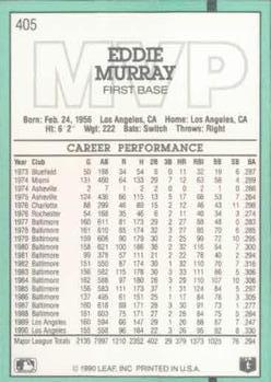 1991 Donruss #405 Eddie Murray Back