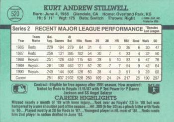 1991 Donruss #520 Kurt Stillwell Back