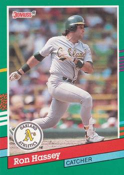 1991 Donruss #476 Ron Hassey Front