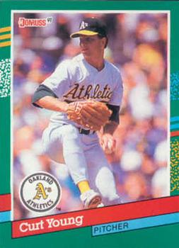 1991 Donruss #723 Curt Young Front