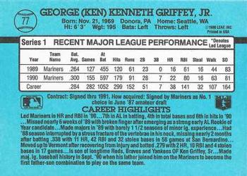1991 Donruss #77 Ken Griffey Jr. Back