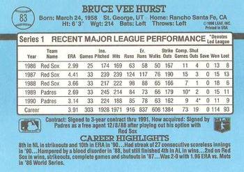 1991 Donruss #83 Bruce Hurst Back