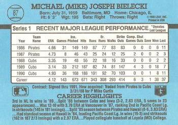 1991 Donruss #87 Mike Bielecki Back