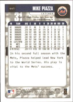 2001 Upper Deck Victory #441 Mike Piazza Back