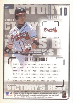 2001 Upper Deck Victory #624 Chipper Jones Back