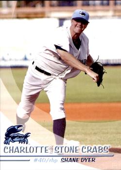 2010 Grandstand Charlotte Stone Crabs #NNO Shane Dyer Front