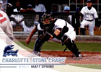 2010 Grandstand Charlotte Stone Crabs #NNO Matt Spring Front
