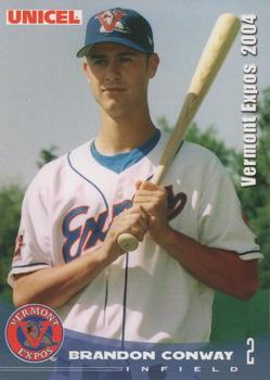 2004 Grandstand Vermont Expos #NNO Brandon Conway Front