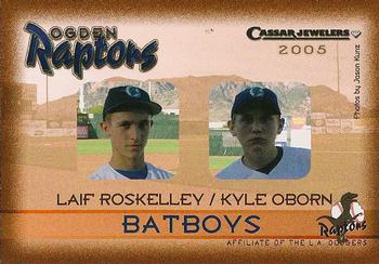 2005 Ogden Raptors #NNO Laif Koskelle / Kyle Oborn Back