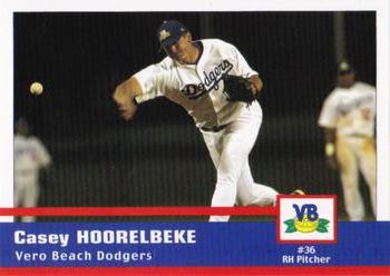 2005 Grandstand Vero Beach Dodgers #NNO Casey Hoorelbeke Front