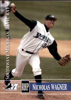2005 Grandstand Southwest Michigan Devil Rays #NNO28 Nicholas Wagner Front