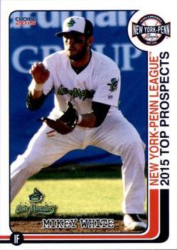 2015 Choice New York-Penn League Top Prospects #24 Mikey White Front