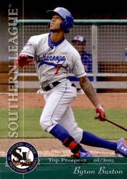 2015 Grandstand Southern League Top Prospects #NNO Byron Buxton Front