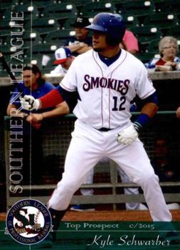 2015 Grandstand Southern League Top Prospects #NNO Kyle Schwarber Front