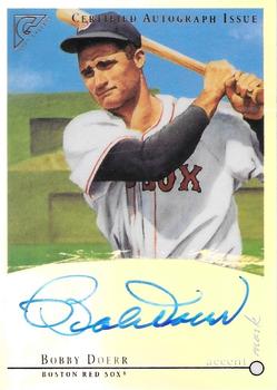 2003 Topps Gallery Hall of Fame - Accent Mark Autographs Artist's Proofs #AMA-BD Bobby Doerr Front