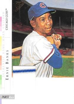 2003 Topps Gallery Hall of Fame - Artifact Relics #AREB Ernie Banks Front