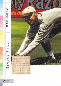 2003 Topps Gallery Hall of Fame - Artifact Relics #ARGS George Sisler Front