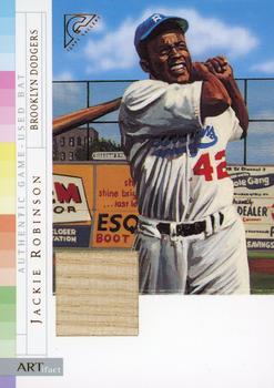 2003 Topps Gallery Hall of Fame - Artifact Relics #ARJR Jackie Robinson Front