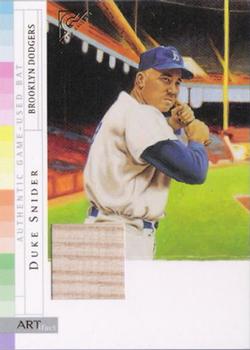 2003 Topps Gallery Hall of Fame - Artifact Relics #ARDS Duke Snider Front