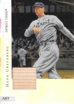 2003 Topps Gallery Hall of Fame - Artifact Relics Artist's Proofs #HG Hank Greenberg Front