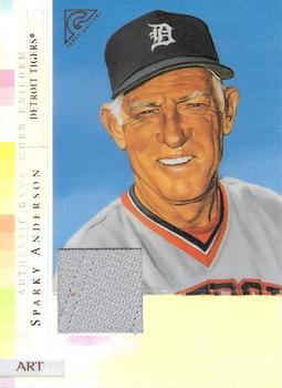 2003 Topps Gallery Hall of Fame - Artifact Relics Artist's Proofs #SA Sparky Anderson Front