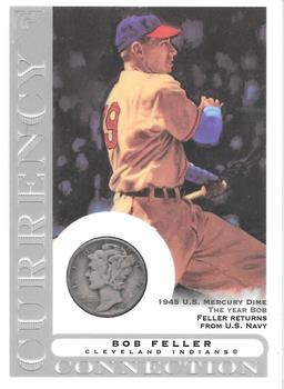 2003 Topps Gallery Hall of Fame - Currency Connection Coin Relics #CC-BF Bob Feller Front
