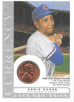 2003 Topps Gallery Hall of Fame - Currency Connection Coin Relics #CC-EB Ernie Banks Front