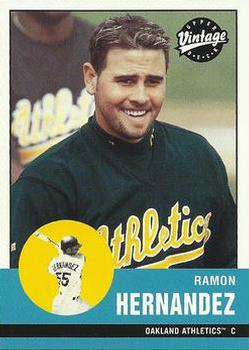 2001 Upper Deck Vintage #18 Ramon Hernandez Front