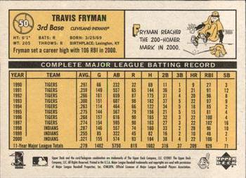 2001 Upper Deck Vintage #50 Travis Fryman Back