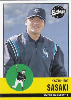 2001 Upper Deck Vintage #60 Kazuhiro Sasaki Front